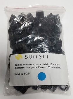 Tampa rosca PP para vial 13mm, sem septo