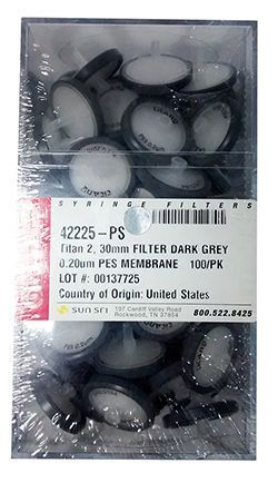 Filtro de Seringa Titan2 Polietersulfona PES 30mm x 0,20�m
