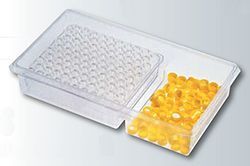 Kit vial rosca 9mm, transparente, vol 2mL, com tampa e septo